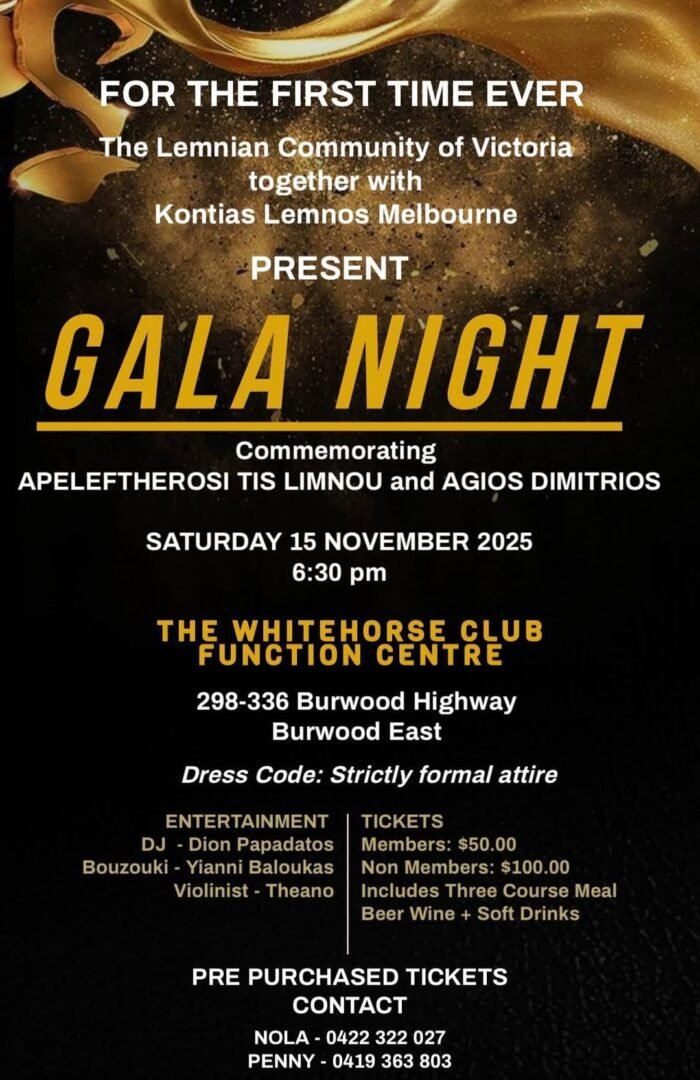 lemnian community of victoria kontias lemnos melbourne