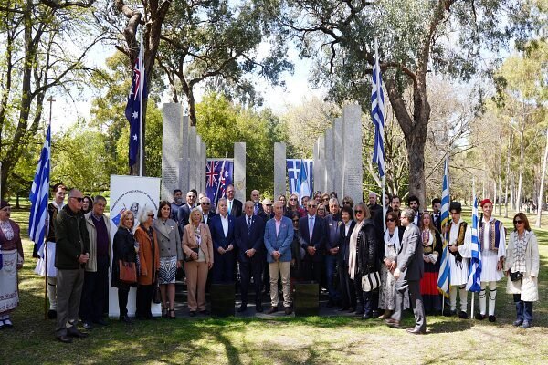 Wreath laying in Melbourne for the Anniversary of the Liberation of Tripolitsa